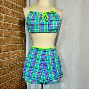 Mystic Bay Retro Plaid 2piece swimwear - 13/14